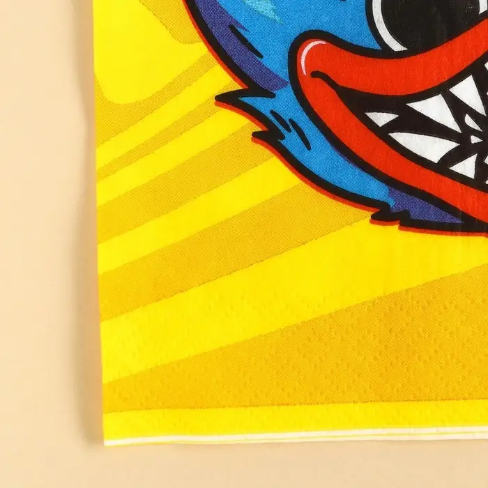 Салфетки бумажные «Хагги Вагги», 33×33 см, 20 штук, 3-х слойные, Монстр