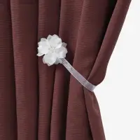 Подхват для штор &laquo;Нежный цветок&raquo;, d=6 см, белый