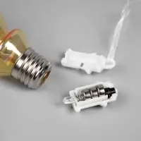 Набор ёлочных шаров &laquo;Ёлки-конусы&raquo;, 3 шт., d=10&times;6 см, 3 LED, от батареек AG13&times;9, свечение тёплое белое