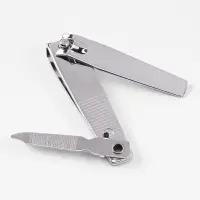 Кусачки книпсер маникюрные, с пилкой, 5.5 см, на блистере, с цепочкой