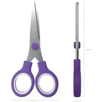 Ножницы детские ErichKrause Junior Protect, 13 см, с пластиковым чехлом и именным стикером, в блистере, МИКС