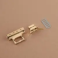 Застёжка для сумки, 3.9×2.6 см, цвет золотой