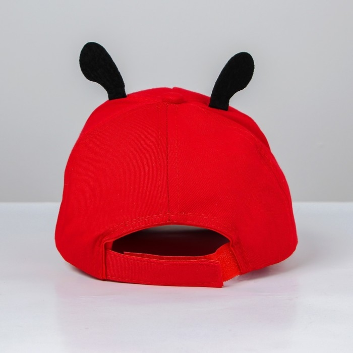 Кепка детская для девочки «Божья коровка» с усиками, р-р 52-54 , 5-7 лет Кепка детская для девочки «Божья коровка» с усиками, р-р 52-54 , 5-7 лет