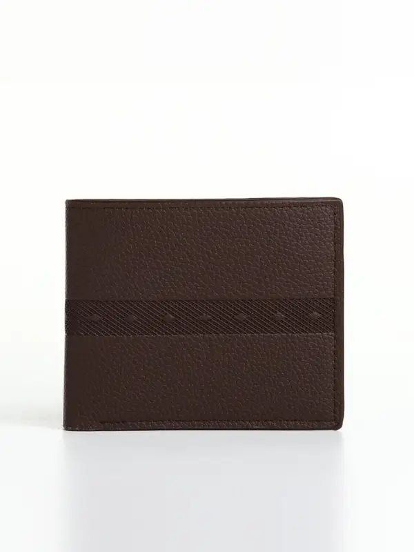 Портмоне мужское &laquo;Исам&raquo;, без застёжки, отдел для карт, монет, коричневое