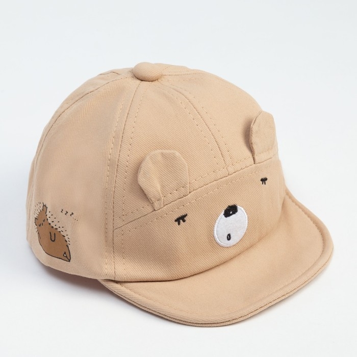 Кепка детская MINAKU цвет бежевый, р-р 48 Кепка детская MINAKU цвет бежевый, р-р 48