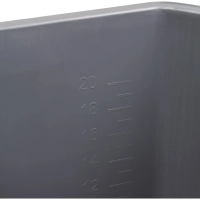 Ведро с красной рукояткой 25л_B-25R