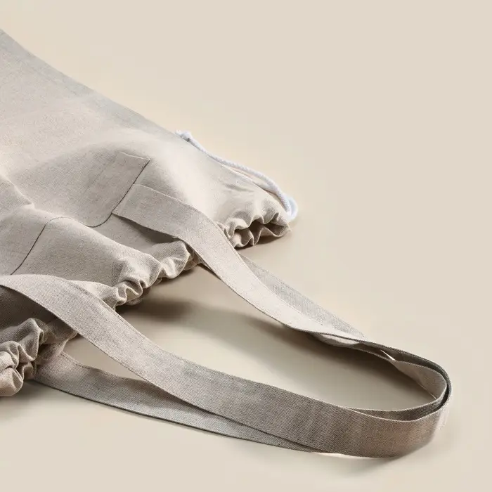 Сумка шоппер небелёный SL HOME Light shopper, 53&times;45 см, 100% лён, 200 г/м2