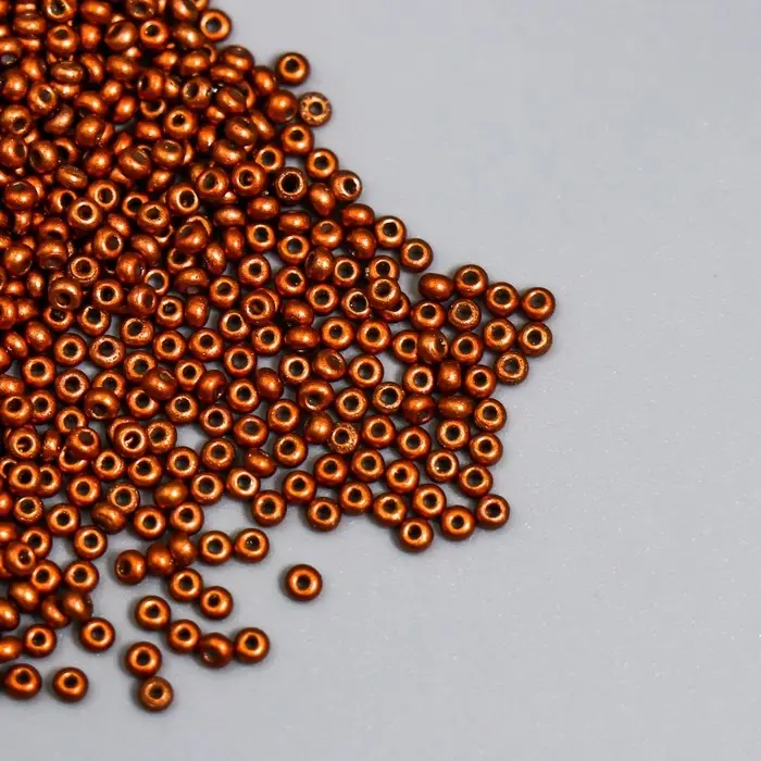 Бисер стекло 11/0  Бисер стекло 11/0 "Металлик. Красная медь" 10 гр