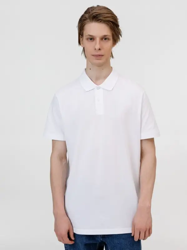 Рубашка поло унисекс Pulse, белая, размер M