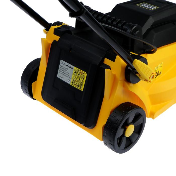 Газонокосилка электрическая Huter ELM-1000, 1000 Вт, 3100 об/мин, ширина/высота 32/25-65 см Газонокосилка электрическая Huter ELM-1000, 1000 Вт, 3100 об/мин, ширина/высота 32/25-65 см