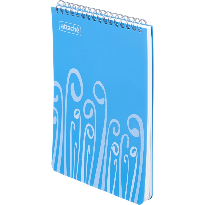 Блокнот А5,пласт обл,80л, ATTACHE FANTASY,голуб
