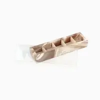 Коробка под 5 конфет с ячейками &laquo;Шёлк&raquo;, 6&times;23&times;3 см