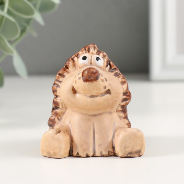 Сувенир керамика  Сувенир керамика "Радостный ёжик" 5,7х6х6,3 см