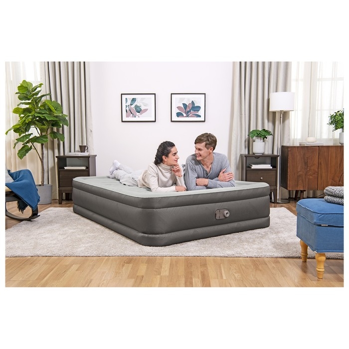 Кровать надувная Queen, 203 x 152 x 46 см, со встроенным электронасосом, 69050 Bestway Кровать надувная Queen, 203 x 152 x 46 см, со встроенным электронасосом, 69050 Bestway