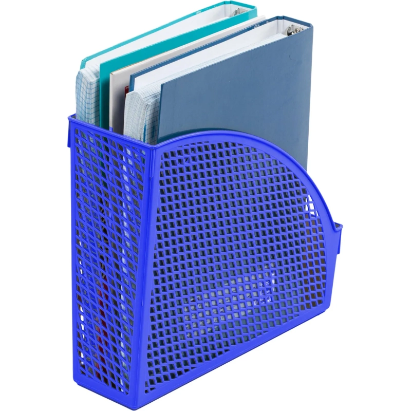 Лоток вертикальный 110мм Офис Класс синий