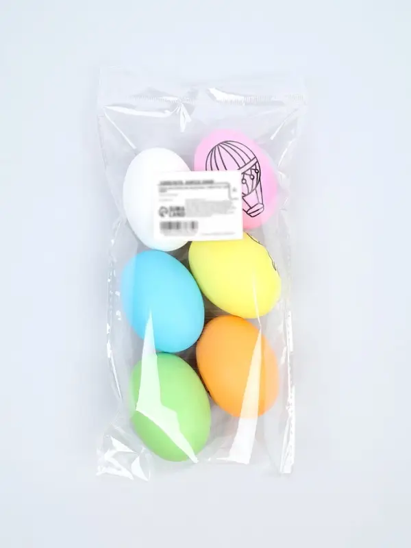 Набор для творчества "Пасхальные яйца" под роспись, набор 6 шт, пластик, цвет МИКС