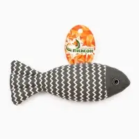 Игрушка для кошек &laquo;Рыба моей мечты&raquo;, 21 см, с кошачьей мятой, серая