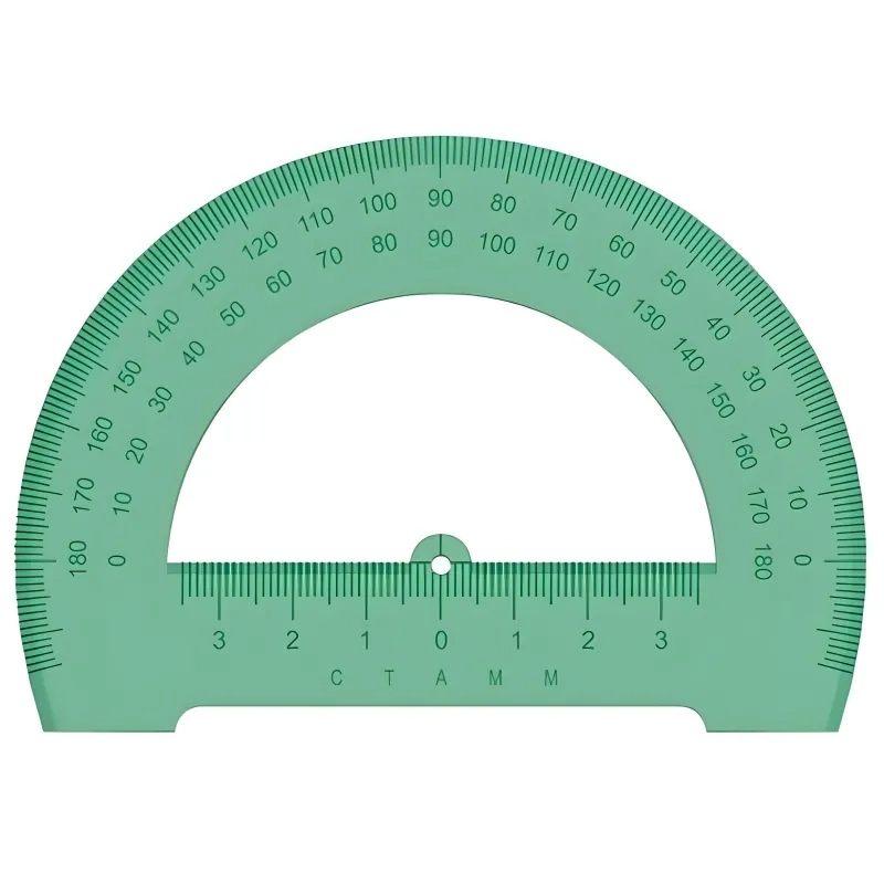 Транспортир 12см,NEON &nbsp; Cristal &nbsp;цвет ассорти ТР-31