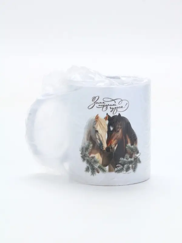 Кружка керамическая новогодняя «Зима подарит чудеса!», 320 мл Кружка керамическая новогодняя «Зима подарит чудеса!», 320 мл