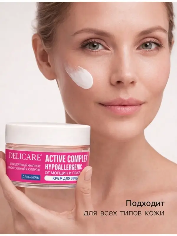 Крем для лица против покраснений Delicare, 50 мл