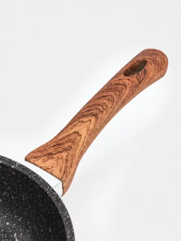 Сковорода KUKMARA Granit Ultra original, d=24 см, пластиковая ручка, антипригарное покрытие, литой алюминий, коричневая
