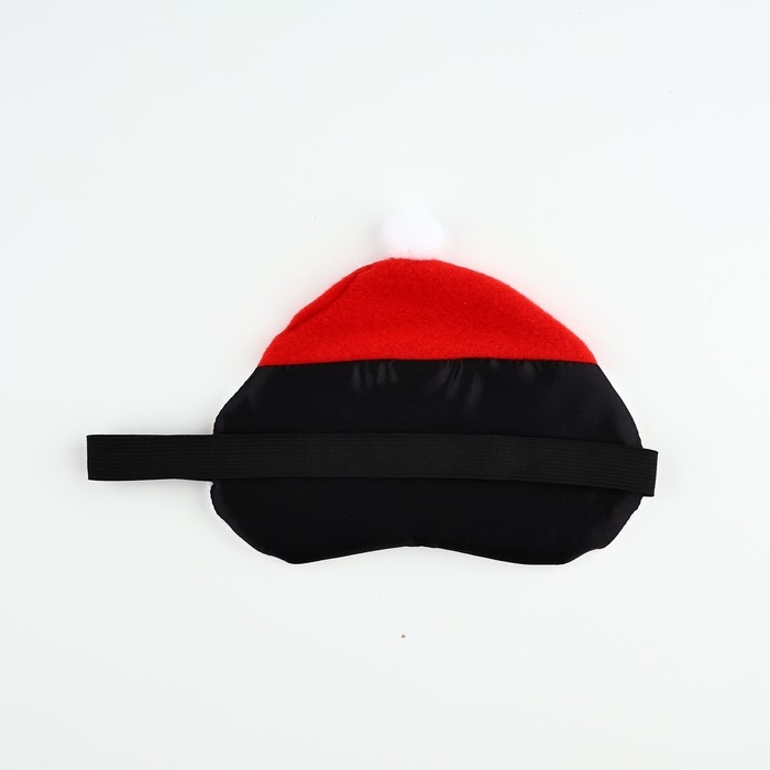 Новый год. Маска для сна формовая «Дед Мороз», 19 х 17 см