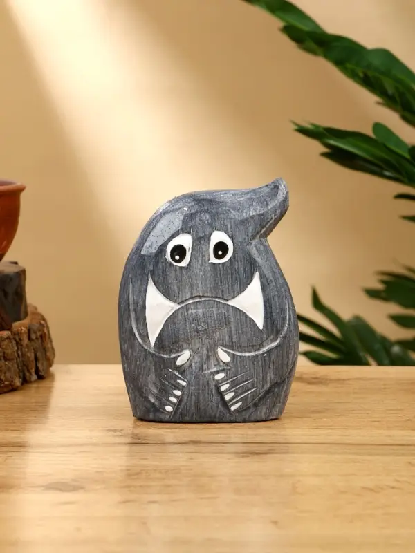 Набор сувенирный  Набор сувенирный "Привидения" дерево H 12, 9, 7 см, цв. серый