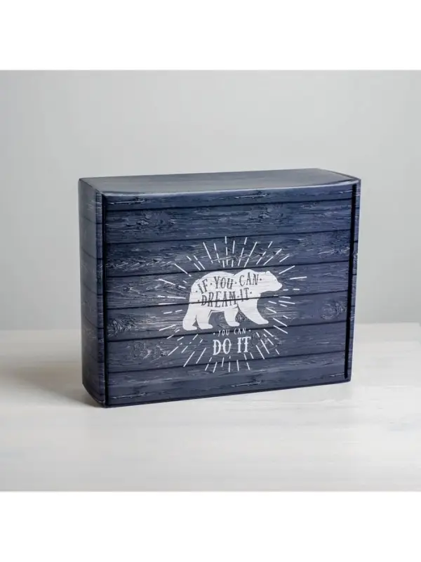 Коробка подарочная складная, упаковка, «Ящик», 27 х 21 х 9 см Коробка подарочная складная, упаковка, «Ящик», 27 х 21 х 9 см