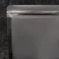 Пакет Zip-lock Крафт с прямоугольным окном, чёрный,20×30×5 см
