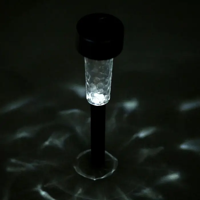 Садовый светильник &laquo;Трапеция&raquo;, уличный, на солнечной батарее, 5.5&times;34&times;5.5 см, 1 LED, свечение белое