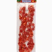 Бусы на ёлку &laquo;Снежинки&raquo;, длина 2.7 м, d=2.3 см, МИКС