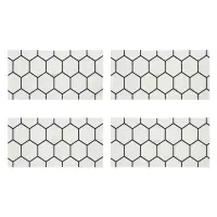 Стеновая панель самоклеящаяся TAKE IT EASY &laquo;Шестиугольник&raquo;, 300&times;600 мм, цвет белый, 10 шт.