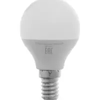 Лампа светодиодная TANGO, G45, 7 Вт, E14, 665 Лм, 4000K, IP20,  свечение нейтральное белое, матовое