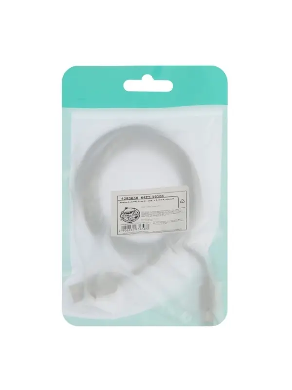 Кабель Luazon, Type-C - USB, 1 А, 1 м, чёрный