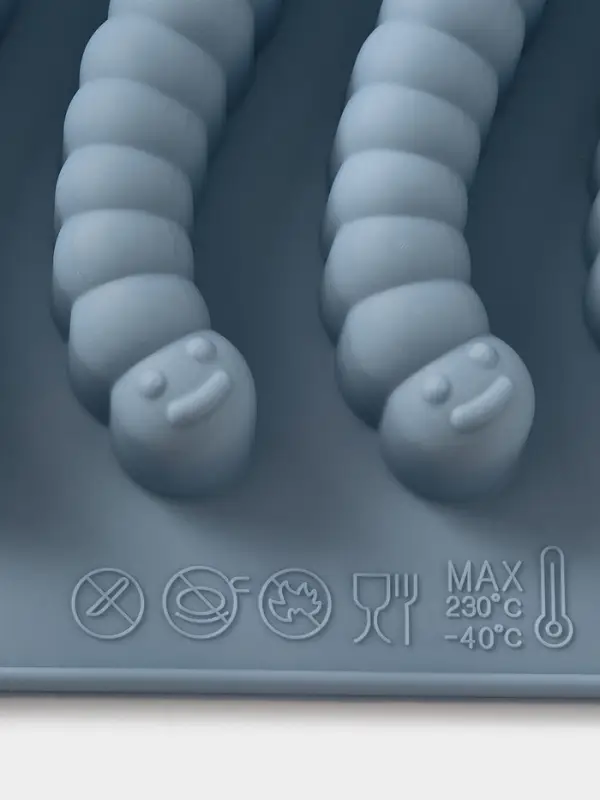 Форма для мармелада  Форма для мармелада "Червячки" 20x10x1,5 см