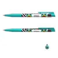 Ручка шариковая автоматическая ErichKrause ColorTouch Ornament, узел 0.7 мм, чернила синие, тонкое письмо, покрытие Soft Touch