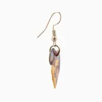 Серьги "Сердце моря" ракушка 5,5х2 см