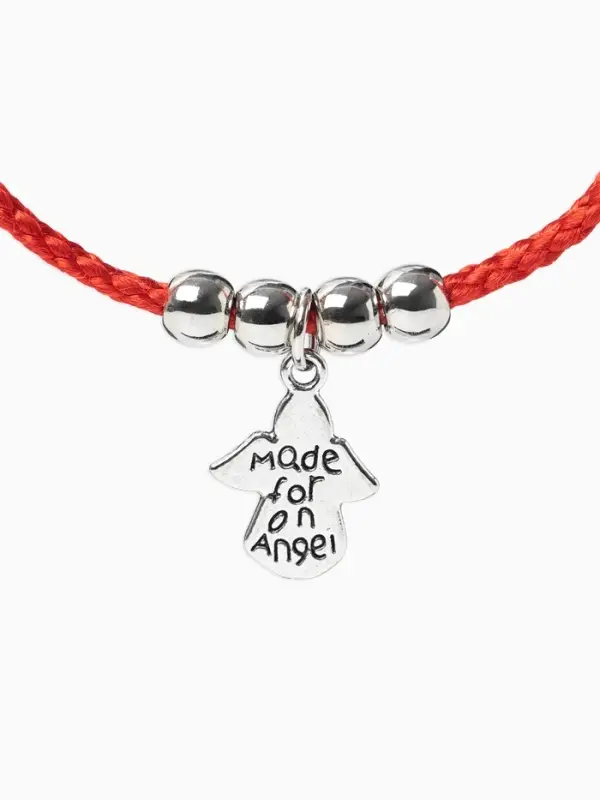 Браслет-оберег &laquo;Красная нить&raquo;, талисман защиты, ангел хранитель, цвет серебро, L=20 см