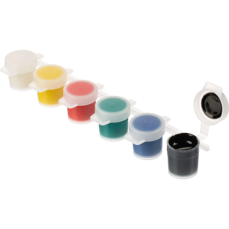 Краски по ткани 6 цв. в блок-таре, 5 мл 32С 2146-08 набор