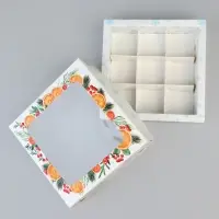 Коробка под 9 конфет &laquo;С Новым годом&raquo;, 14.5&times;14.5&times;3.5 см