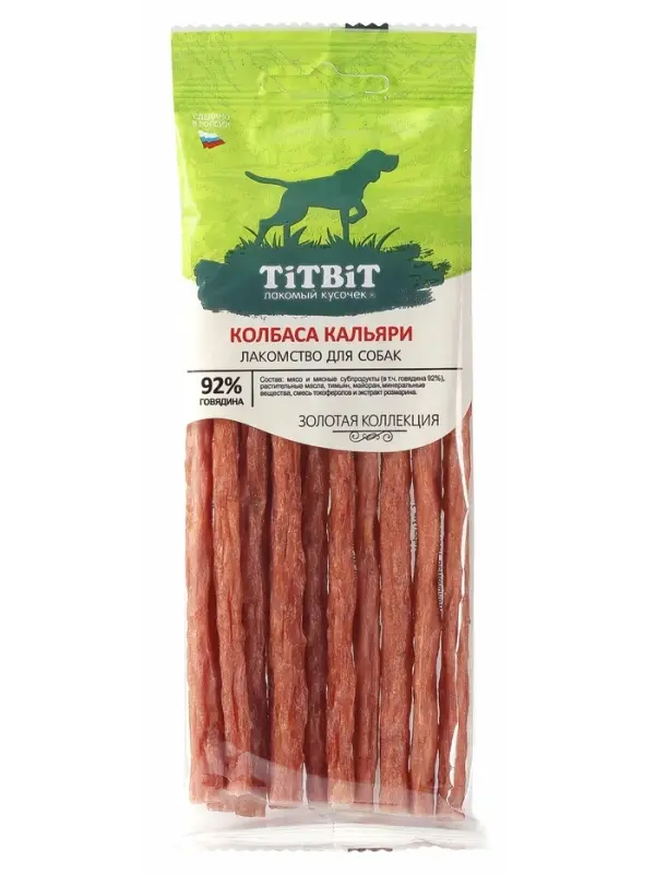 Колбаски Кальяри TitBit &laquo;Золотая коллекция&raquo; для собак, 50 г