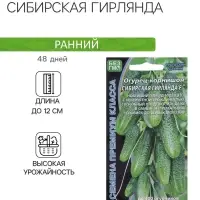 Семена Огурец &laquo;Сибирская Гирлянда&raquo;, F1, скороспелый, партенокарпический, 5 шт., &laquo;Уральский дачник&raquo;