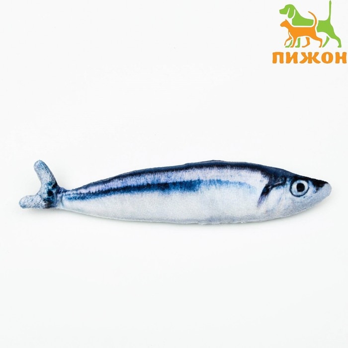 Игрушка  Игрушка "Рыба моей мечты!" с кошачьей мятой, сайра, 20 см