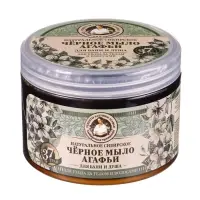 Мыло для бани черное Рецепты бабушки Агафьи для ухода за телом и волосами, 500 мл