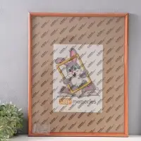 Фоторамка дерево 40х50 см, орех №1 (пластиковый экран)