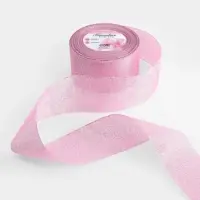 Лента парчовая, 50 мм, 23&plusmn;1 м, розовая №013