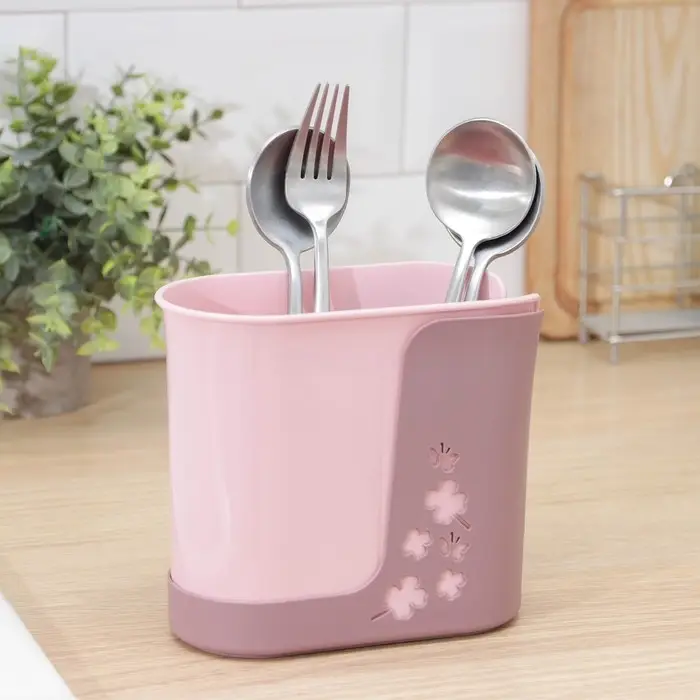 Подставка для столовых приборов &laquo;Cтиль&raquo;, 16&times;8.5&times;14.5 см, МИКС