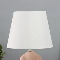Лампа настольная RISALUX &laquo;Пузан&raquo;, 40 Вт, Е14, розовая, 19.5&times;19.5&times;34 см