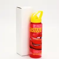 Бутылка пластиковая с трубочкой-непроливайкой &laquo;Машинка&raquo;, 750 мл