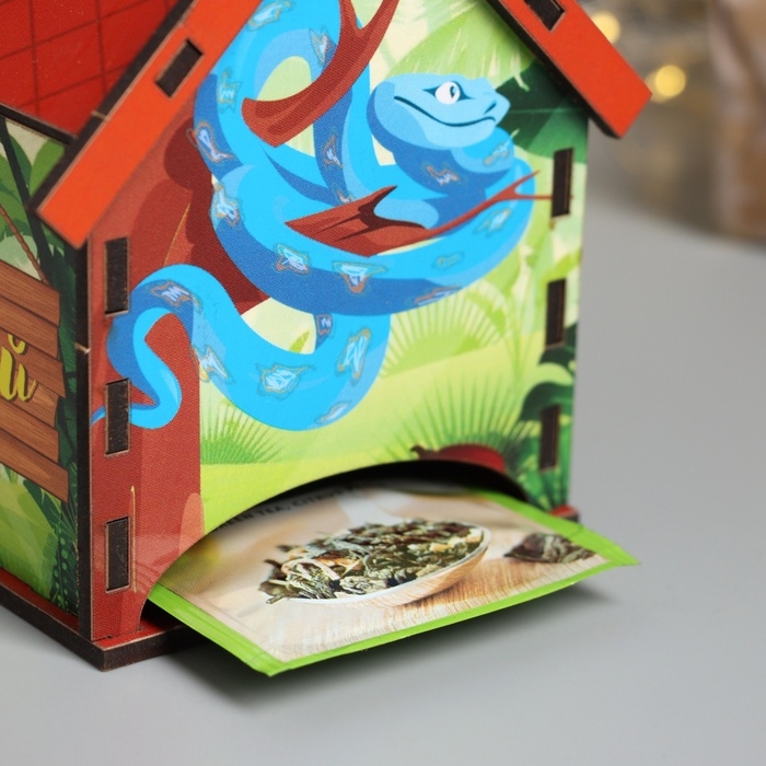 Новогодний чайный домик  Новогодний чайный домик "Змея. Сочиняй мечты" 10,5х9,5х12 см